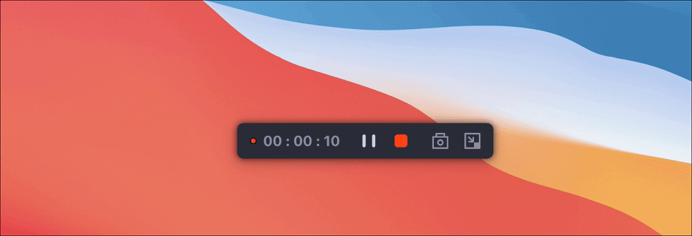 recording toolbar