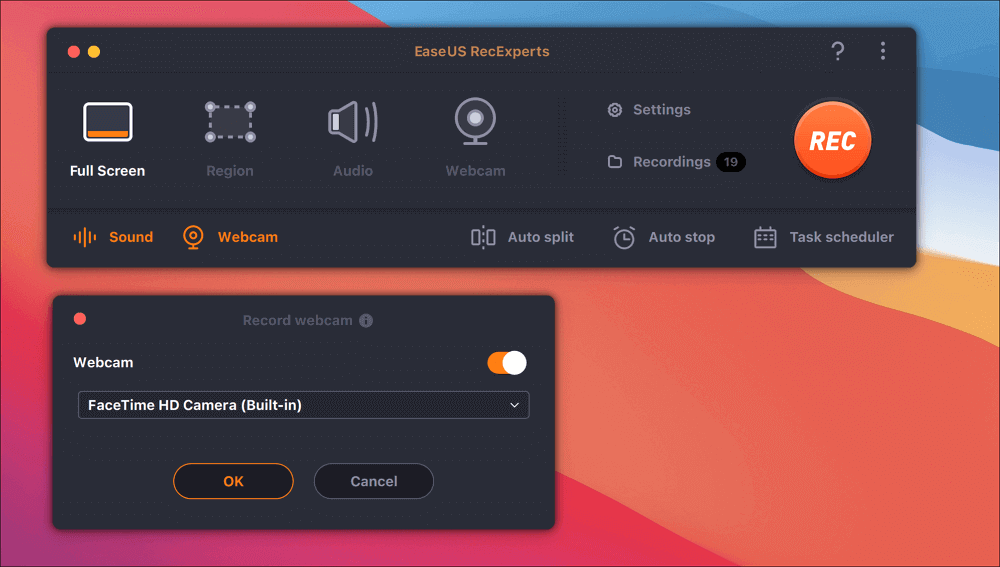 select webcam